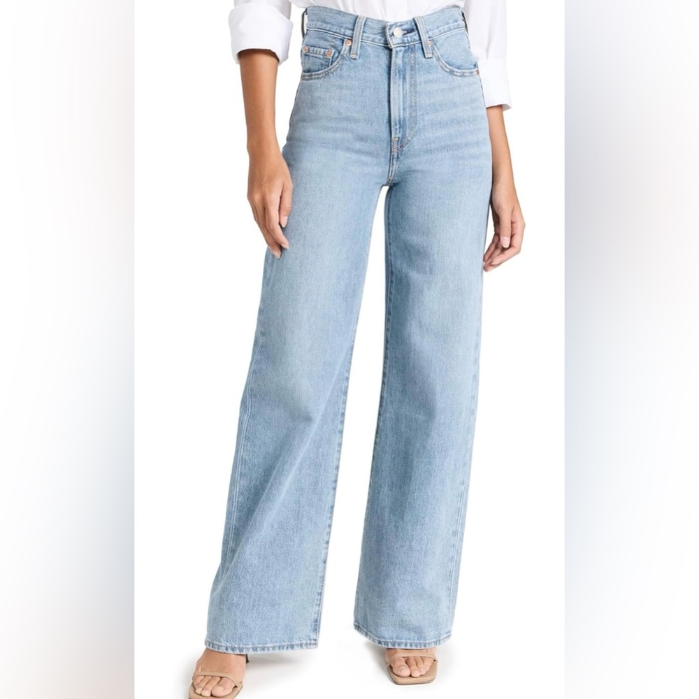 Levi's Light Blue Wide Leg Jeans